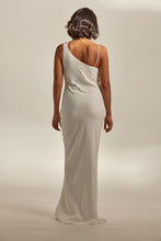 Load image into Gallery viewer, Wedding Dresses, Maxi Dresses, Cowl Neck, Satin Dress, Wedding Flowers, Antonia Gown, We Are Mancini Bridal Wear, Wedding Dress, Wedding Separates, Destination Wedding, Luxury Wedding, Beach Wedding, Wedding Dress Two Piece, Top and Skirt, Wedding Nails, Wedding Accessories, Wedding Decor