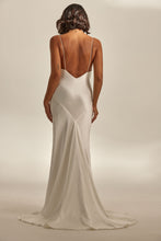 Load image into Gallery viewer, Wedding Dresses, Mini Dresses, Halter Neck, High Neck, Long Sleeve, Satin Dress, Low Back, Wedding Flowers, Ciara Bridal Gown, We Are Mancini Bridal Wear, Wedding Dress, Wedding Separates, Destination Wedding, Luxury Wedding, Beach Wedding, Wedding Dress Two Piece, Top and Skirt, Wedding Nails, Wedding Accessories, Wedding Decor