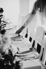 Load image into Gallery viewer, Tulle Blouse, Tulle, Pearls, Frill Sleeves, Long Sleeves, Wedding Dress, Wedding Separates, Destination Wedding, Luxury Wedding, Beach Wedding, Wedding Dress Two Piece, Top and Skirt, Wedding Nails, Wedding Accessories, Wedding Decor