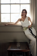 Load image into Gallery viewer, Wedding Dresses, Maxi Dresses, Cowl Neck, Satin Dress, Wedding Flowers, Antonia Gown, We Are Mancini Bridal Wear, Wedding Dress, Wedding Separates, Destination Wedding, Luxury Wedding, Beach Wedding, Wedding Dress Two Piece, Top and Skirt, Wedding Nails, Wedding Accessories, Wedding Decor