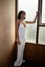 Load image into Gallery viewer, Malo Gown, Wedding Dresses, Mini Dresses, Halter Neck, High Neck, Long Sleeve, Strappy, Cross Back Dress, Backless, Satin Dress, Low Back, Wedding Flowers, We Are Mancini Bridal Wear, Wedding Dress, Wedding Separates, Destination Wedding, Luxury Wedding, Beach Wedding, Wedding Dress Two Piece, Top and Skirt, Wedding Nails, Wedding Accessories, Wedding Decor