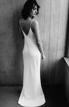 Load image into Gallery viewer, Malo Gown, Wedding Dresses, Mini Dresses, Halter Neck, High Neck, Long Sleeve, Strappy, Cross Back Dress, Backless, Satin Dress, Low Back, Wedding Flowers, We Are Mancini Bridal Wear, Wedding Dress, Wedding Separates, Destination Wedding, Luxury Wedding, Beach Wedding, Wedding Dress Two Piece, Top and Skirt, Wedding Nails, Wedding Accessories, Wedding Decor