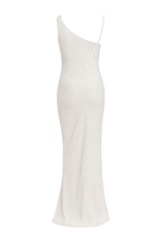 Load image into Gallery viewer, Antonia Bridal Gown — Ghost Mannequin Back View, Matte Crepe