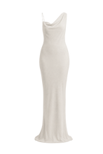 Load image into Gallery viewer, Antonia Bridal Gown — Ghost Mannequin Front View, Matte Crepe