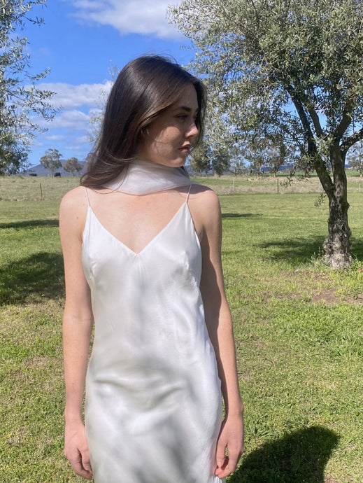 The Olive Tulle Scarf - Wearemancini